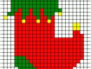 Pixel Art Boule De Noël | Asc Saintapollinaire à Pixel Art Pere Noel