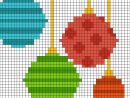 Pixel Art Boules De Noël Par Tête À Modeler à Pixel Art Pere Noel