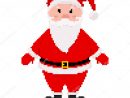 Pixel Art Design Of Santa Claus. Vector Illustration intérieur Pixel Art Pere Noel