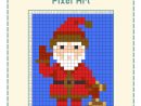 Pixel Art Noël : Père Noël destiné Pixel Art Pere Noel