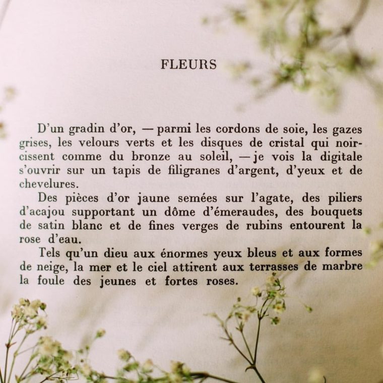Poesie Francaise Arthur Rimbaud Fleurs #spring #poésie pour Poeme Les Fleurs