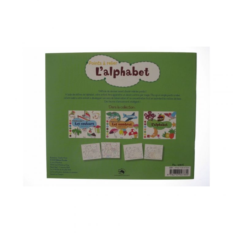 Points À Relier L'aphabet À Partir De 5 Ans. – Livres Et avec Point À Relier Alphabet