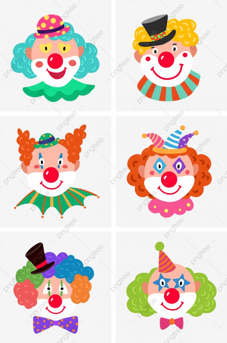 Poisson D'avril Cirque Chapeau De Clown Clown, Noeud à Etoil Clown