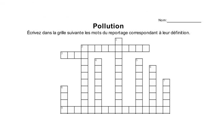 Pollution Mots Croisés.pdf | Docdroid avec Mot Croiser