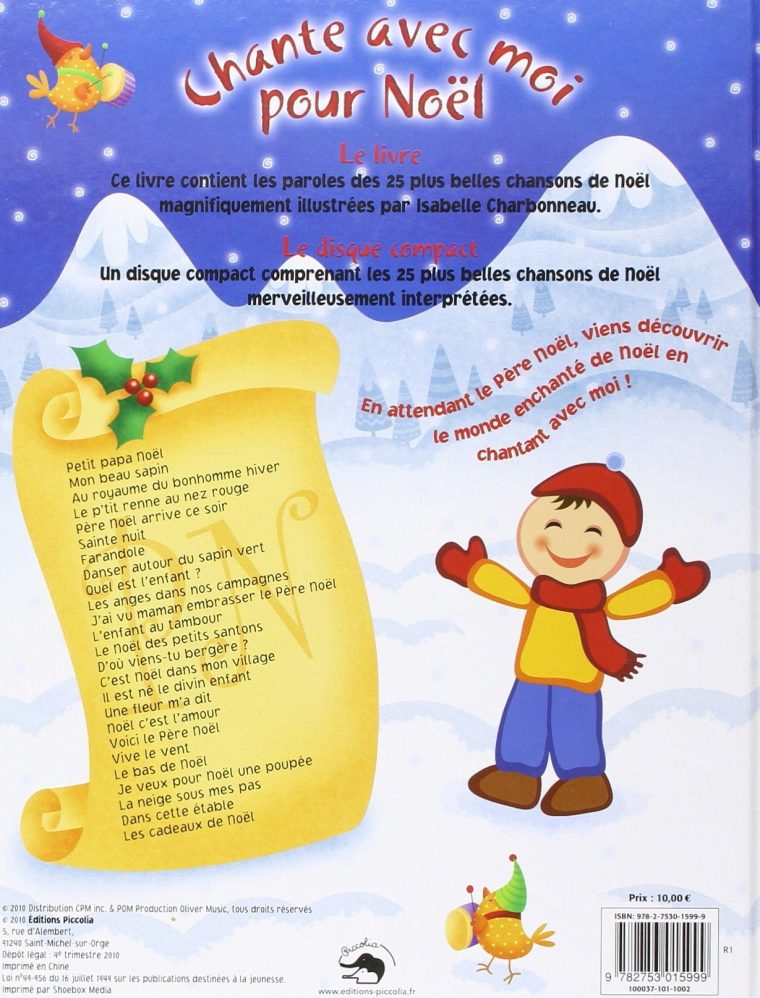 Pour Noël – Les 25 Plus Belles Chansons De Noël (1Cd Audio) Isabelle  Charbonneau | 3L Librairie encequiconcerne Chanson De Noel En Chinois