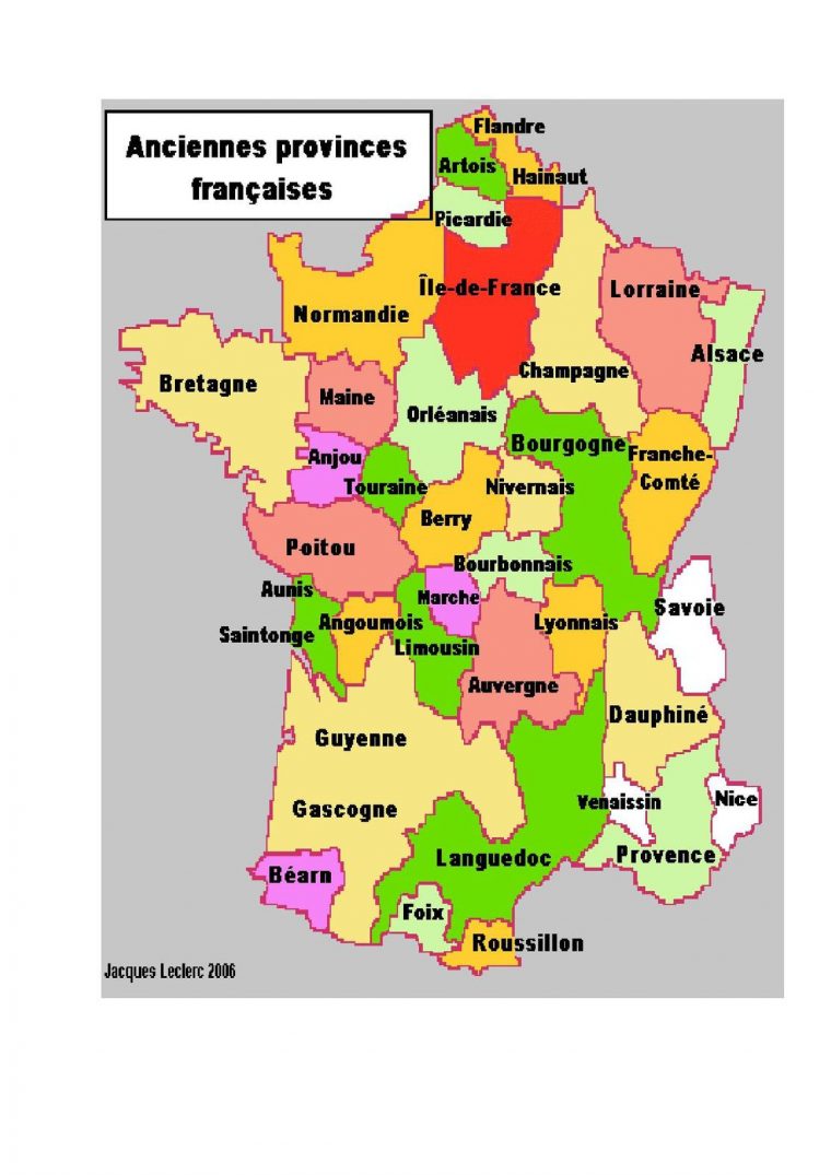 Provinces Ou Régions Telle Est La Question – Blog Anti encequiconcerne Carte Anciennes Provinces Françaises