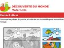Puzzle 6 Pièces, Le Plongeur à Découpage Collage Maternelle À Imprimer