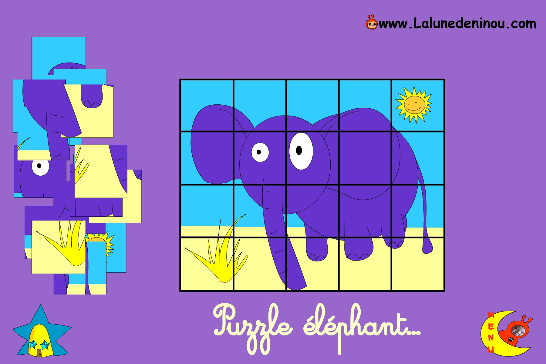 Puzzle En Ligne Pour Enfant De Maternelle - Lalunedeninou dedans Jeux Gratuits Pour Enfants De 3 Ans