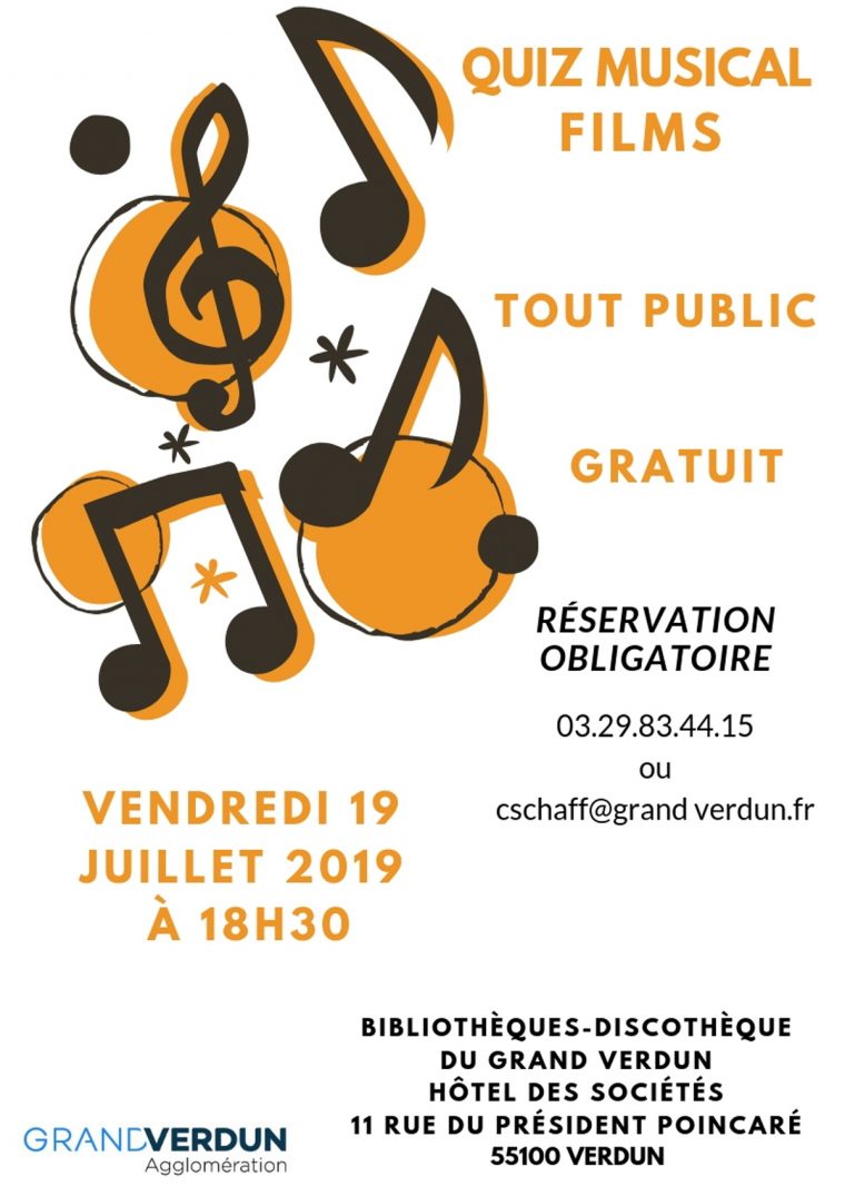 Quiz Musical Musiques De Films : Jeu, Concours A Verdun dedans Quiz Musical En Ligne