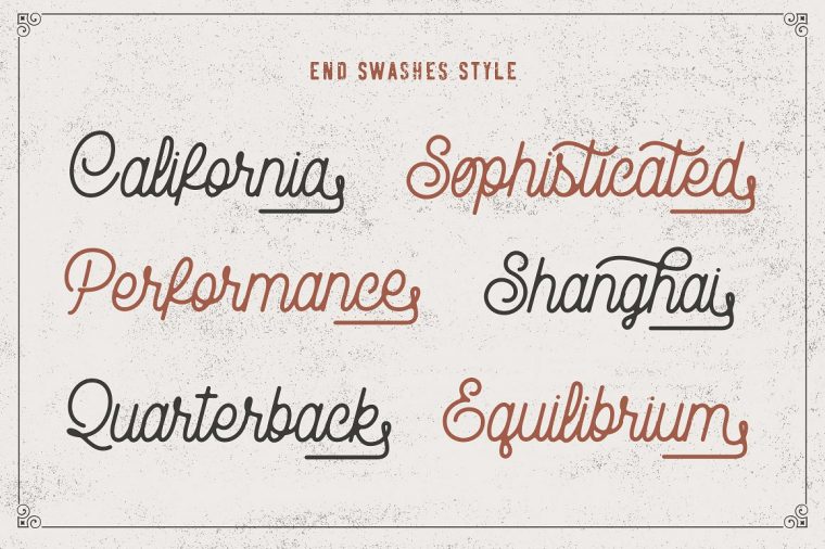 Rampage Monoline Script Font – Befonts tout Police Script Ecole