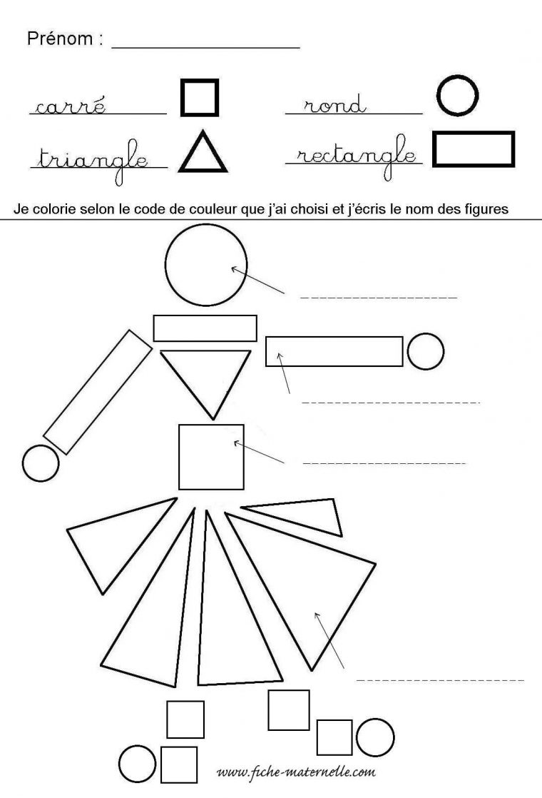 Reconnaître Les Formes Géométriques En Maternelle | Formes à Fiche D Exercice Grande Section A Imprimer