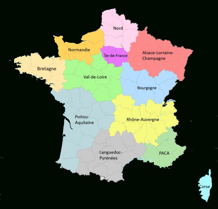 Réforme Territoriale : Une Nouvelle Carte À 12 Régions encequiconcerne Nouvelle Carte Des Régions De France