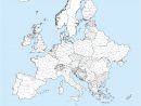 Régions Nommées D'europe - Carte Vectorielle concernant Carte Europe Avec Capitales
