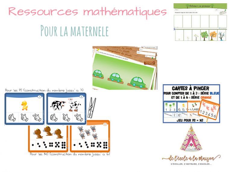 Ressources Mathématique À Imprimer Pour La Maternelle – serapportantà Jeux De Maternelle À Imprimer