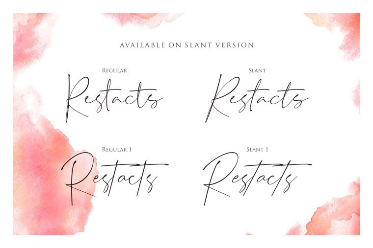 Restacts Script Font – Befonts dedans Police Script Ecole