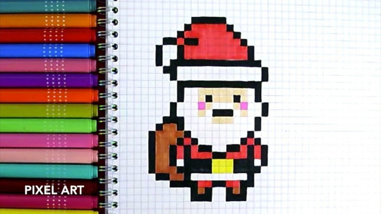 Résultat De Recherche D'images Pour "pixel Art Spécial Noël serapportantà Pixel Art Pere Noel