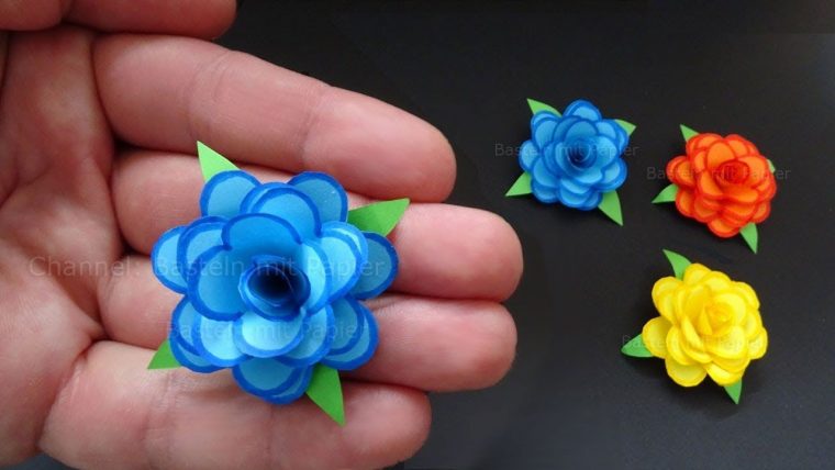 Rose En Papier 🌹 Origami Fleur – Bricolage Facile A Faire A intérieur Origami Rose Facile A Faire