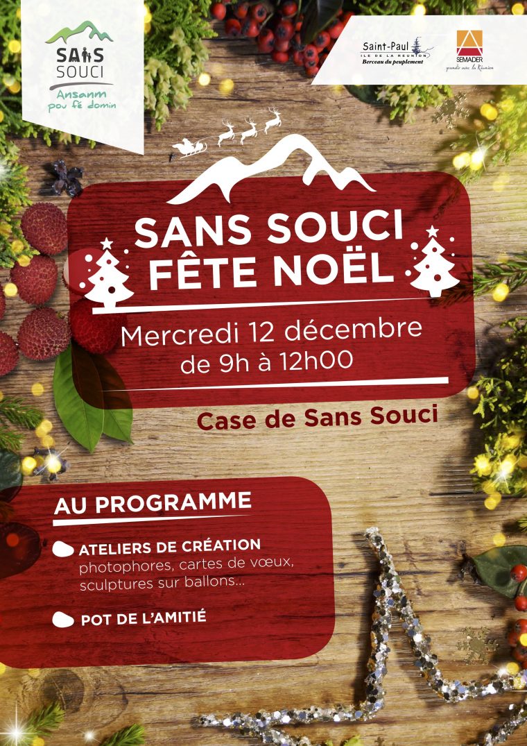 Sans Souci Fête Noël – Ville De Saint-Paul dedans Caillou Fete Noel