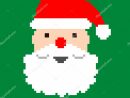 Santa's Head Vector Pixel Art — Stock Vector © Jiri_Podpinka dedans Pixel Art Pere Noel