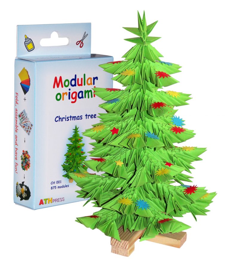 Sapin De Noël – 875 Modules dedans Origami Sapin De Noel