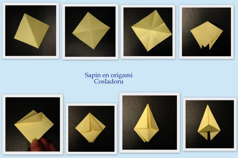 Sapin De Noël En Origami – Cosiadoru destiné Origami Sapin De Noel