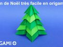 Sapin De Noël Très Facile En Origami à Origami Sapin De Noel