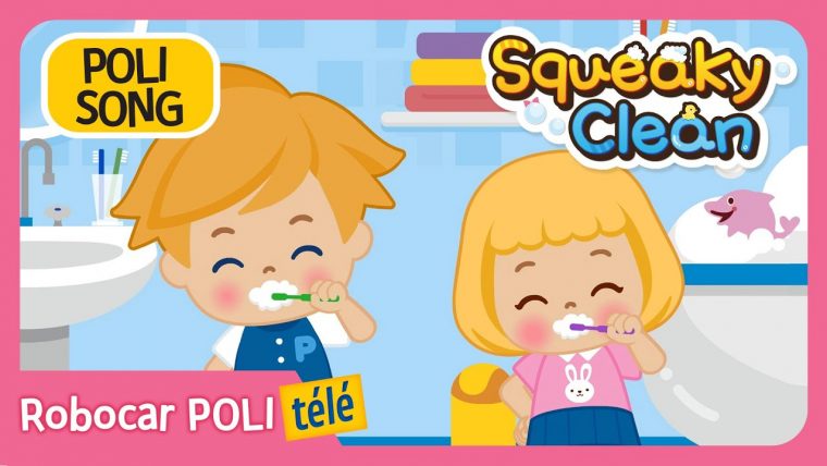 Squeaky Clean | Robocar Poli | Chanson De Bonnes Habitudes | Chant Pour  Enfants à Chanson Robocar Poli