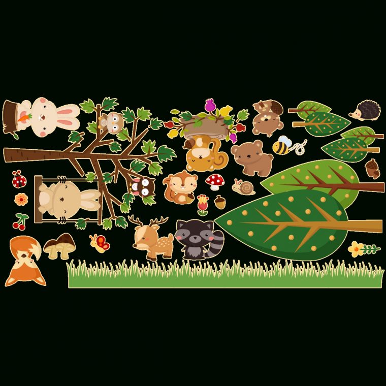 Sticker Les Animaux De La Forêt concernant Image D Animaux De La Foret