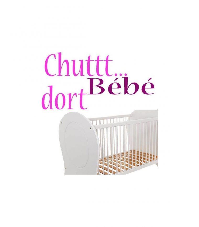 Sticker Pour La Chambre De Bebe : Sticker Bebe Dort, Autocol dedans Image Chut Bébé Dort