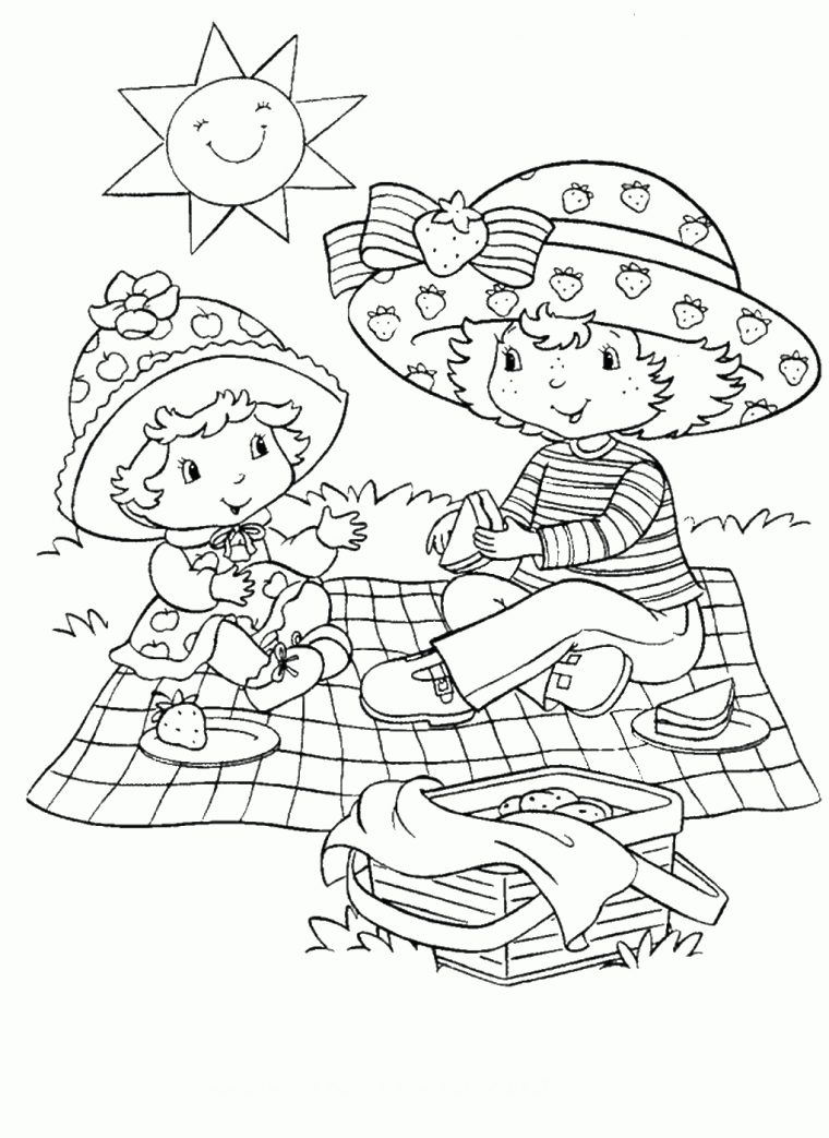 Strawberry Cupcake Kleurplaat – Google Zoeken | Picknick, Prints avec Coloriage Charlotte Aux Fraises Et Ses Amies