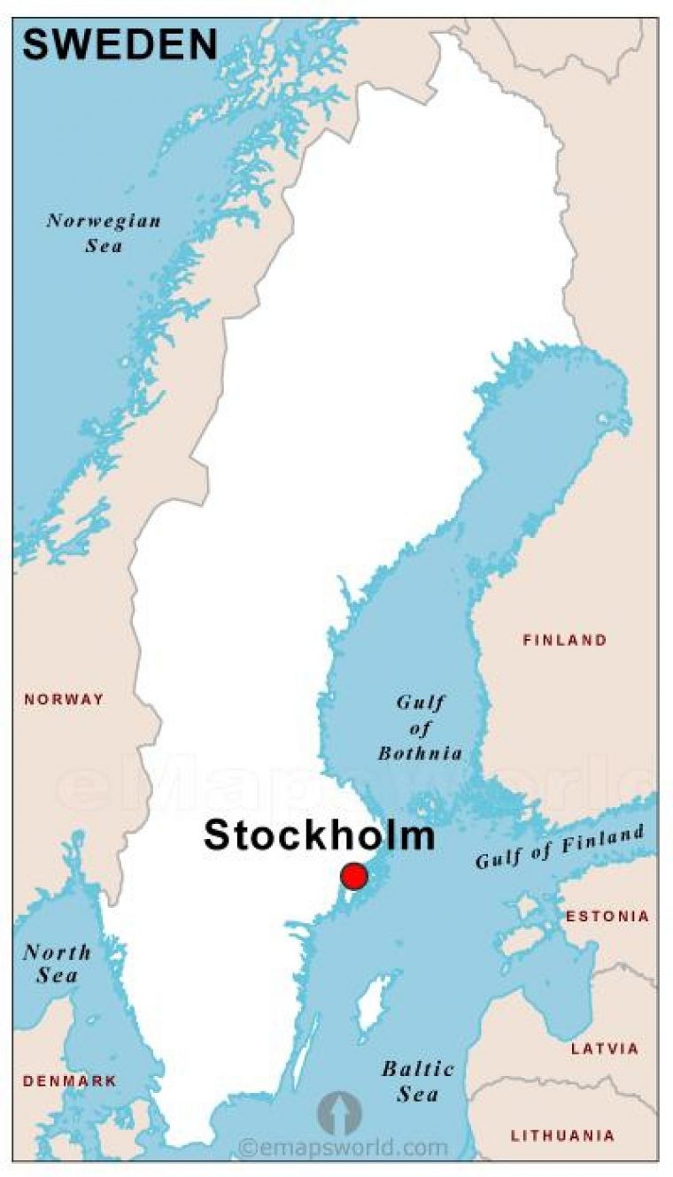 Suède Capital De La Carte – Capitale De La Suède, De La tout Carte Europe Capitale