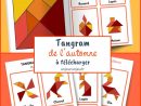 Tangram De L'automne - Modèles À Télécharger Gratuitement destiné Jeux De Concentration À Imprimer
