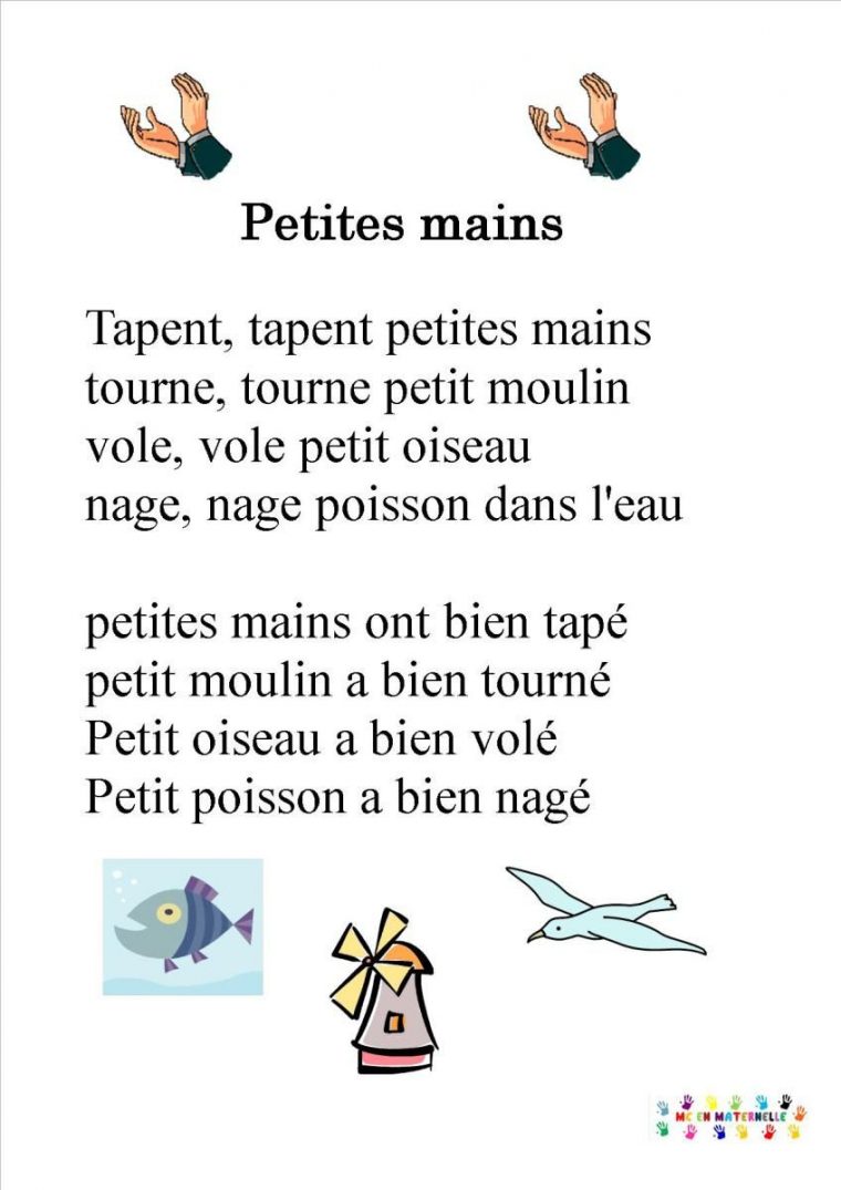 Tapent, Tapent Petites Mains | Comptines, Chansons Pour tout Vol Petit Oiseau