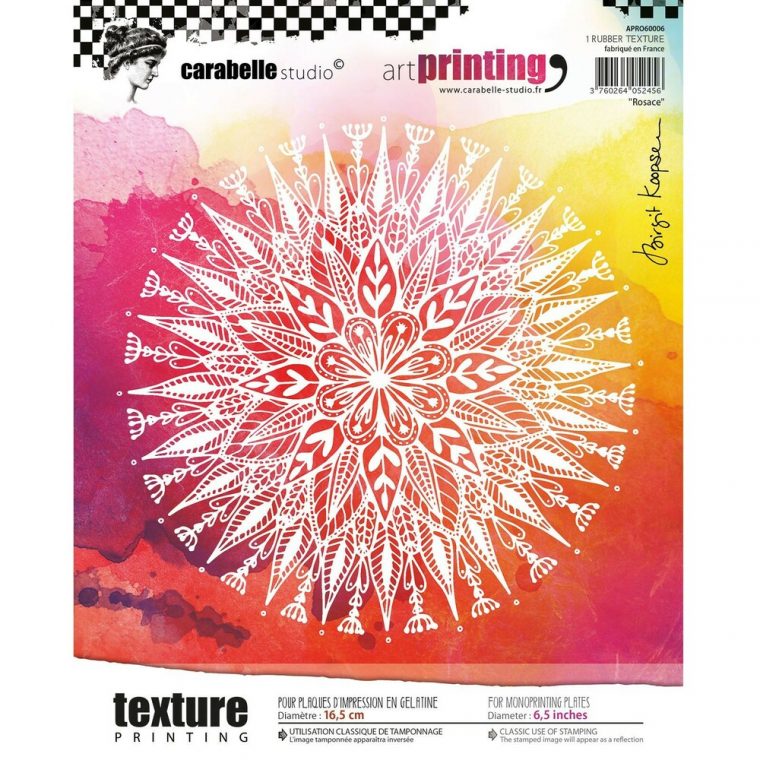 Textur Struktur Matte Rosace 16,5Cm, Carabelle Art Printing à Image De Rosace