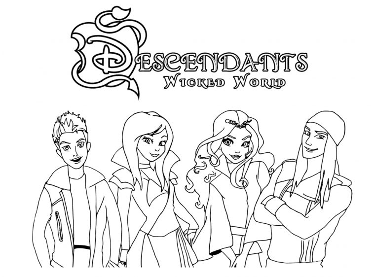 The Descendants Disney – Coloriage The Descendants pour Descendants Personnages