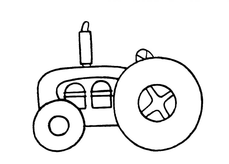 Tracteur #67 (Transport) – Coloriages À Imprimer encequiconcerne Dessin Tracteur Facile