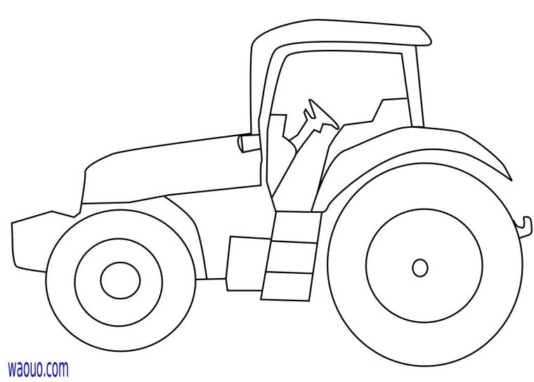 Tracteur Coloriage Tracteur Gratuit Imprimer Et Colorier à Dessin Tracteur Facile