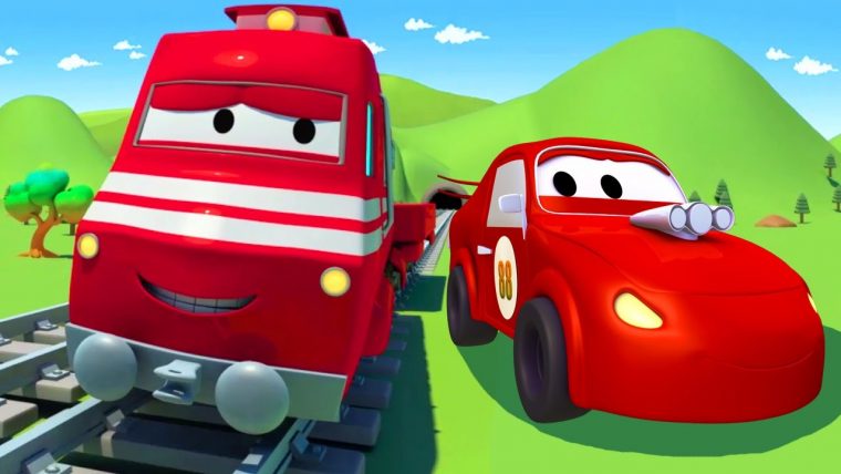 Troy Le Train Et La Voiture De Course À Car City | Dessin Animés Pour  Enfants encequiconcerne La Voiture De Course Dessin Animé