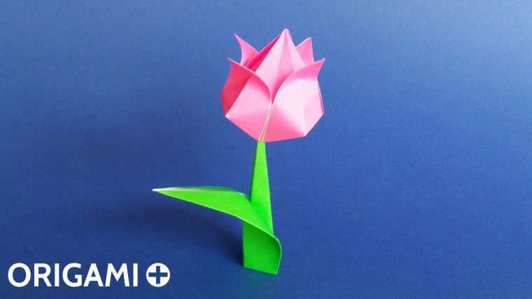 Tulipe En Origami tout Origami Rose Facile A Faire