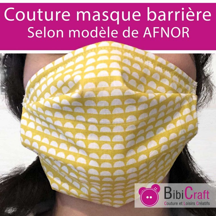 Tuto Masque En Tissu De Protection Afnor | Bibicraft à Masque Canard À Imprimer