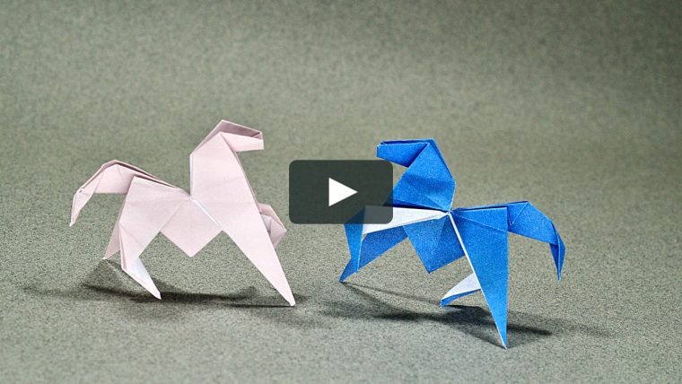 Tuto – Mini Cheval En Origami tout Origami Facile A Faire En Français