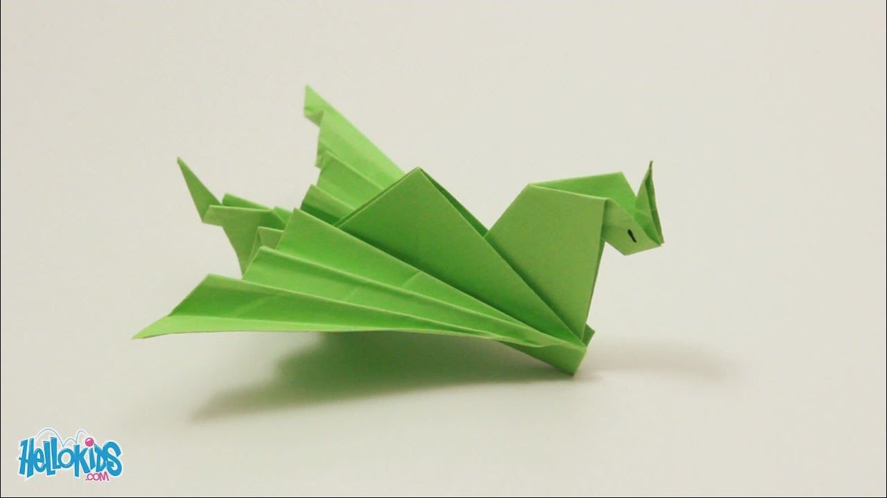 Tutoriel : Fabriquer Un Dragon Facile Origami (Hellokids) tout Origami Facile A Faire En Français