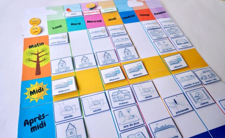 Un Semainier À Imprimer Gratuitement : Aide Ton Enfant À Se pour Jeux Enfant 3 Ans Gratuit