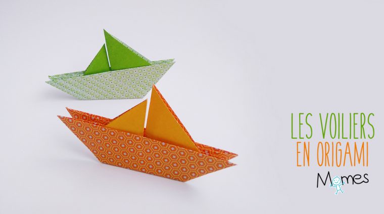 Un Voilier En Origami – Momes destiné Origami Facile A Faire En Français