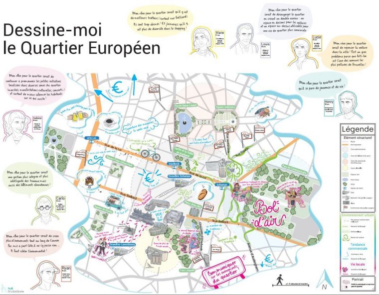 Une Carte Sensible Du Quartier Européen – Smart Retail City Lab à Union Européenne Carte Vierge