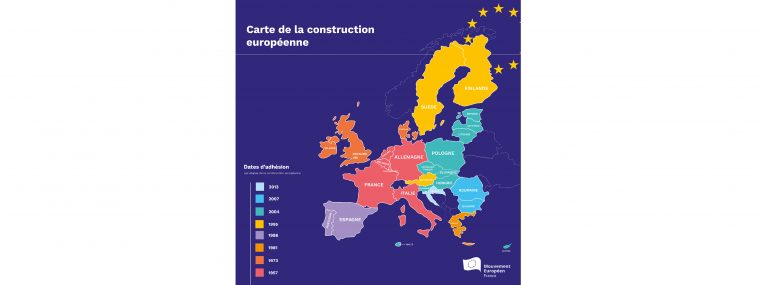 Union Européenne : La Construction Européenne En Carte concernant Union Européenne Carte Vierge
