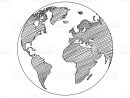World Map Globe Sketch In Vector Format | Dessin Du Globe encequiconcerne Dessin Mappemonde