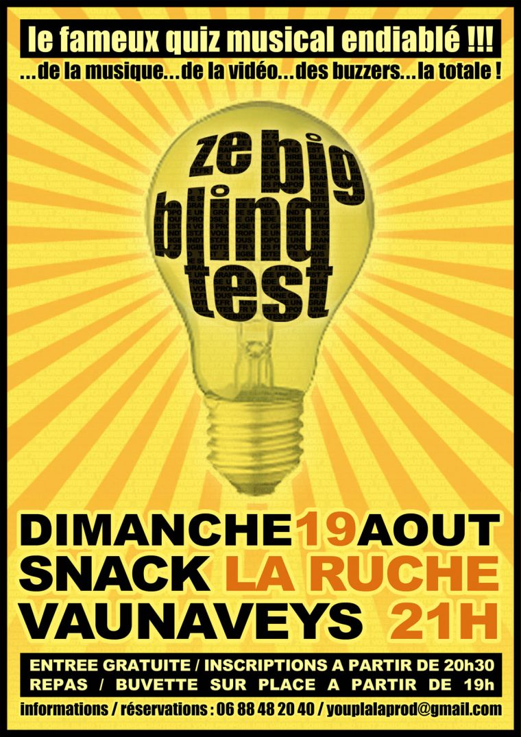 Ze Big Blind Test La Soirée De Jeu Musical concernant Quiz Musical En Ligne