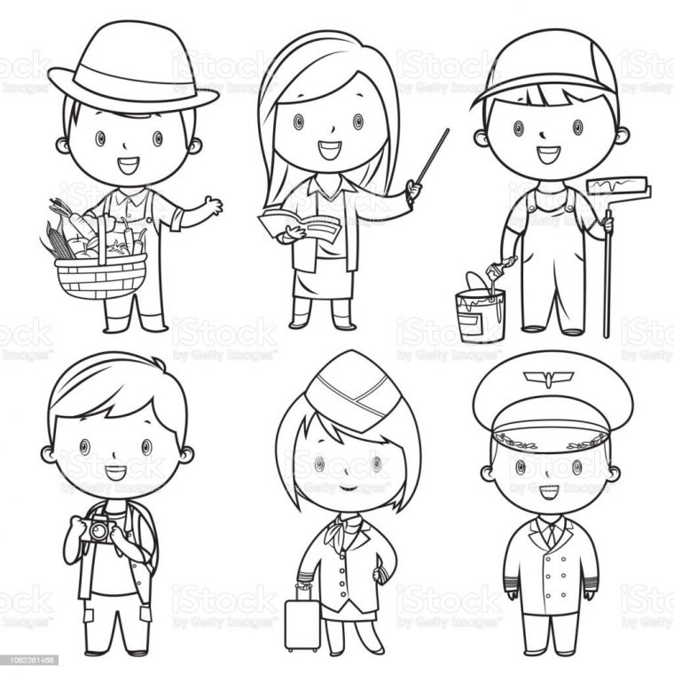 career coloring page