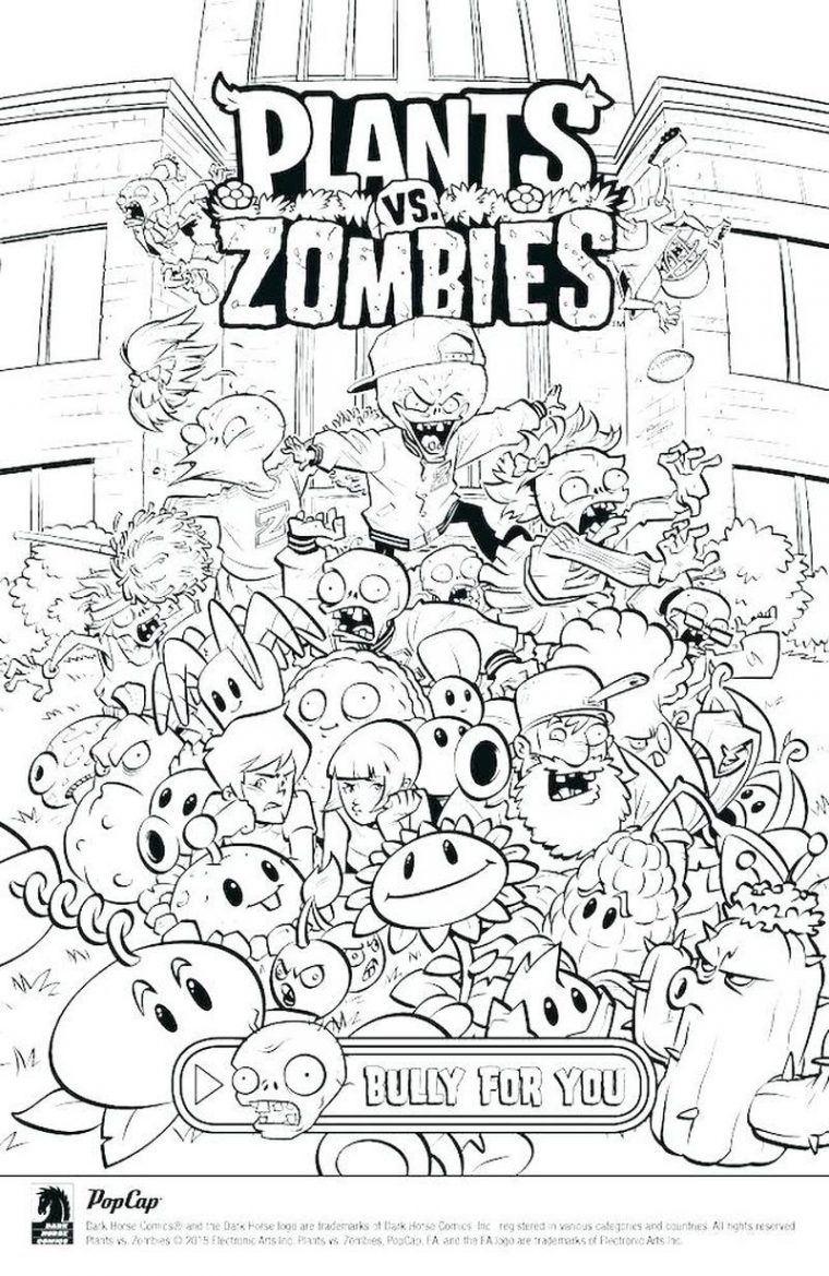 pvz 2 coloring pages